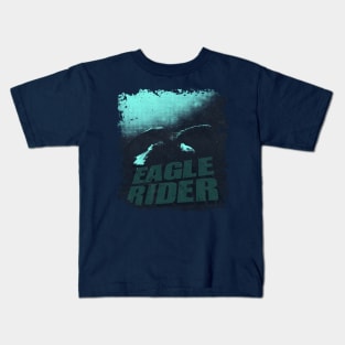 eagles rider vintage retro 80s look Kids T-Shirt